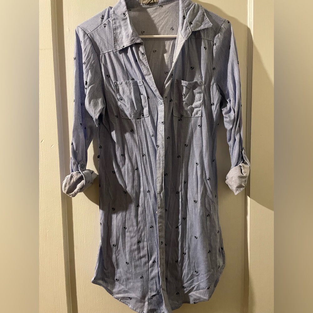 Anchor shirt dress